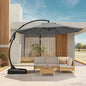 12 FT Sunbrella Cantilever Umbrella with Base